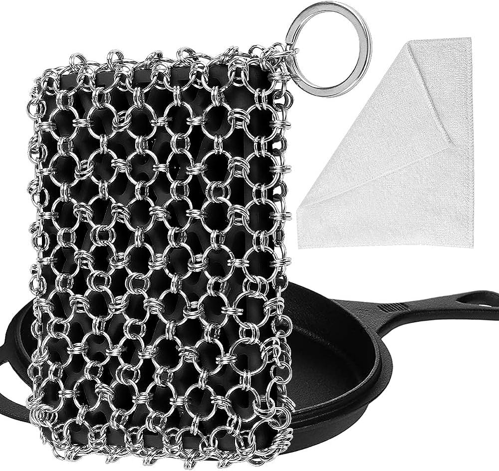 Simple cast iron scrubbe cleaner makes greater cleaning