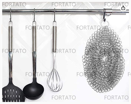 1.Hang the hook with the self-ring in the kitchen for easy storage