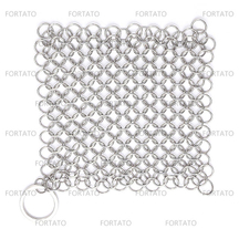 Cast Iron Stainless Steel Chainmail Scrubber