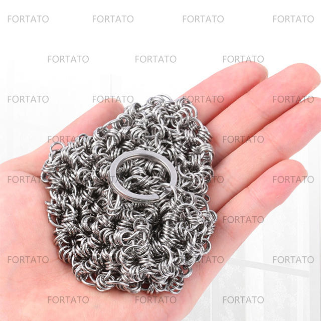 3 Ring Square Stainless Steel Scrubber