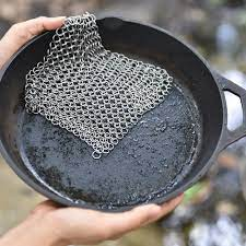 What is the cast iron scrubber