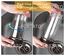 4.Scrubber can clean deeply inner wall by its own weight