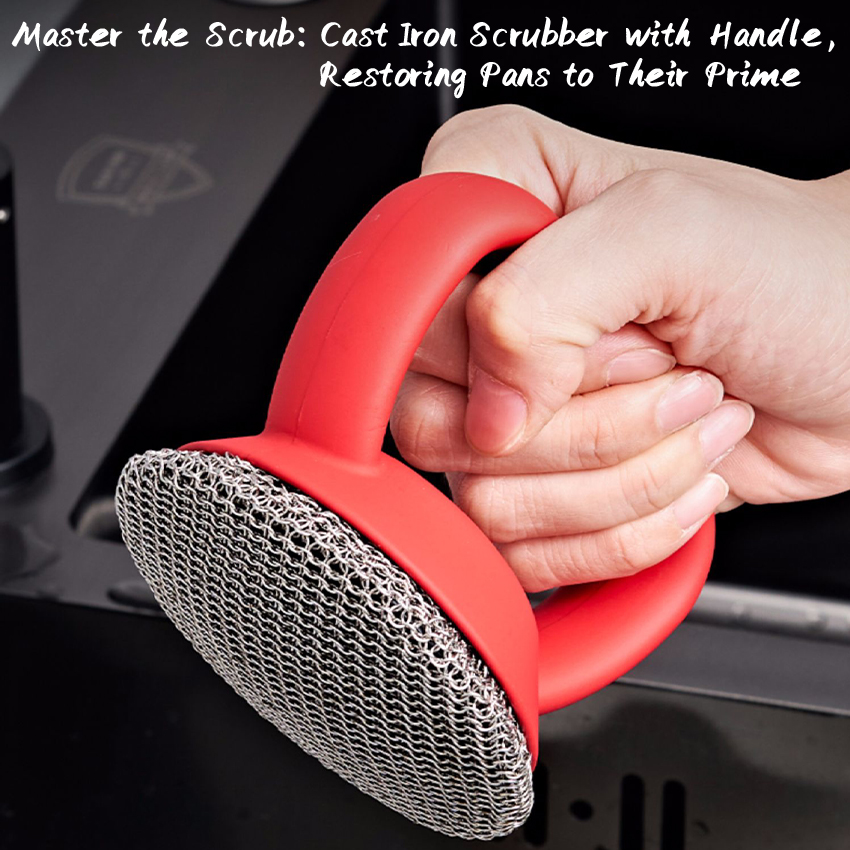 Cleaning Cast Iron Cookware with FORTATO Cast Iron Scrubber