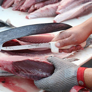 Blue 316L Stainless Steel Cut Resistant Gloves