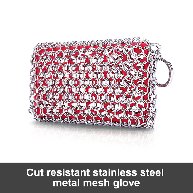 Red Cast Iron Cleaner Scrubber