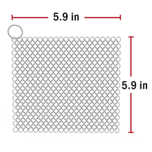 Cast Iron Cleaner Metal Scrubber with Hanging Ring 