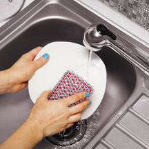 Red Cast Iron Cleaner Scrubber